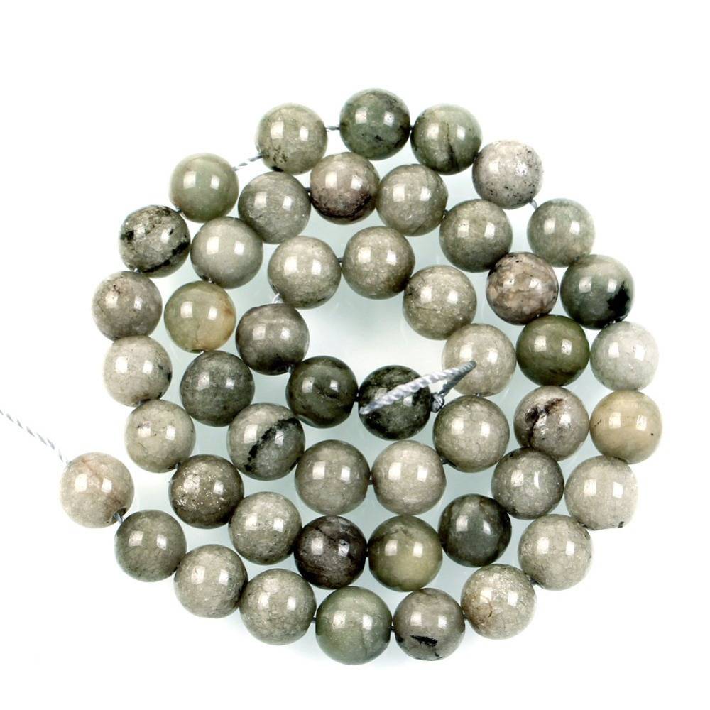 15 &quotнитевидные бусины из натурального камня гладкие светло-зеленые полосатые