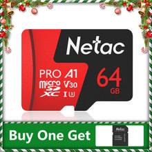 Netac Micro SD карта 64 Гб 128 ГБ 256 класс 10 UHS 1 U3 V30 памяти Flash Microsd P500 Pro TF для