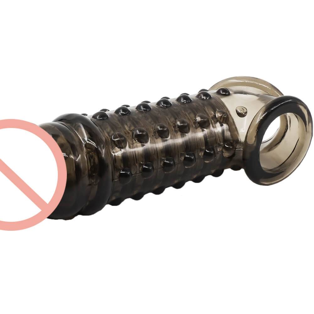 Soft-Penis-Extender-Condom-Men-Cock-Sleeve-Ring-On-Penis-Reusable-Condoms-Spines-Sex-Studded-Enlargement (2)