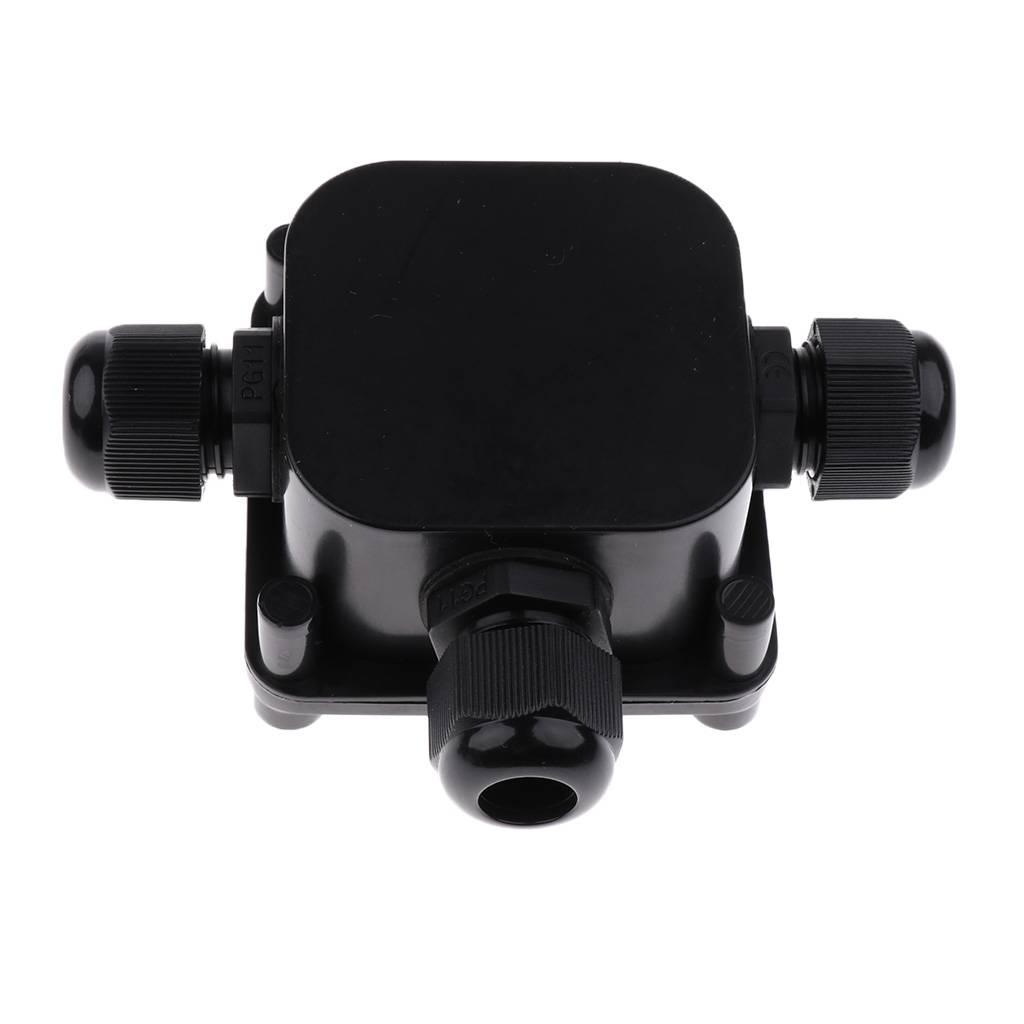 Great Performance 2Pcs 3Way IP68 Waterproof Electrical Cable Junction Box