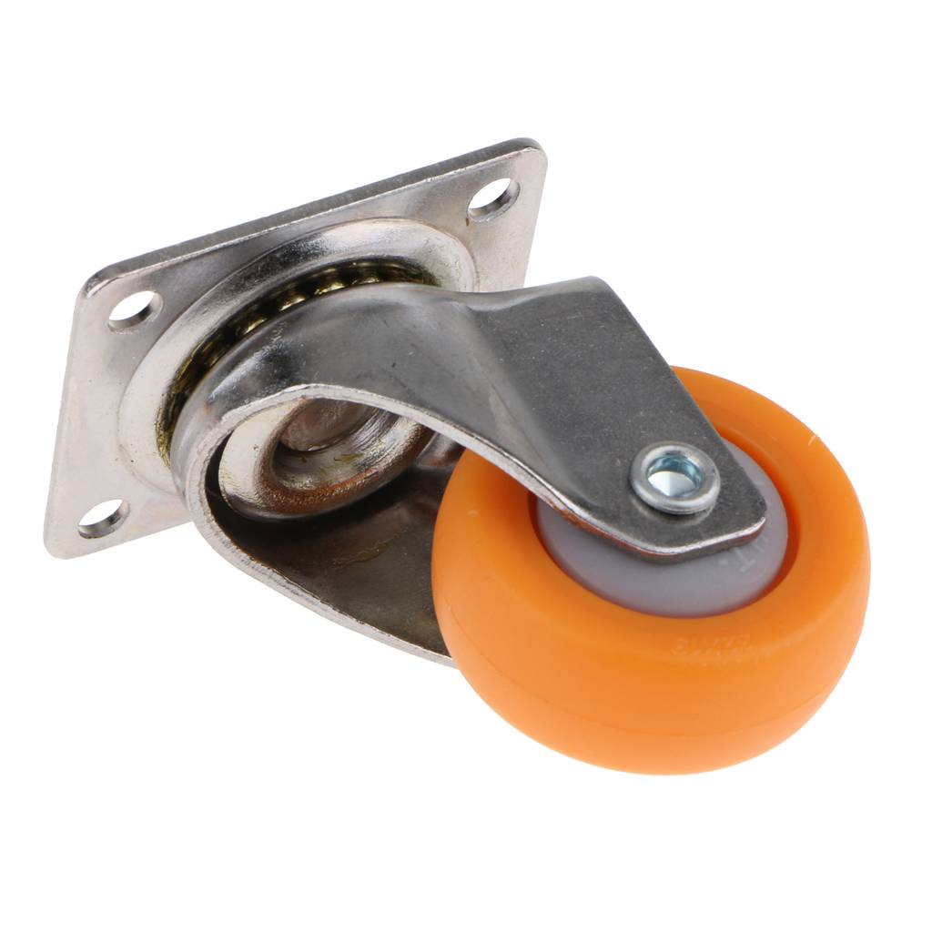 1 pc Nylon Swivel Wheels Plate Casters for Sofa Furniture Heavy Duty Wheels