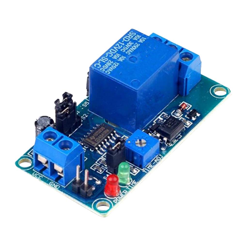 12V Power Supply Adjustable Delay Timer Trigger Relay Time Delay Circuit Module for PLC Industrial Control