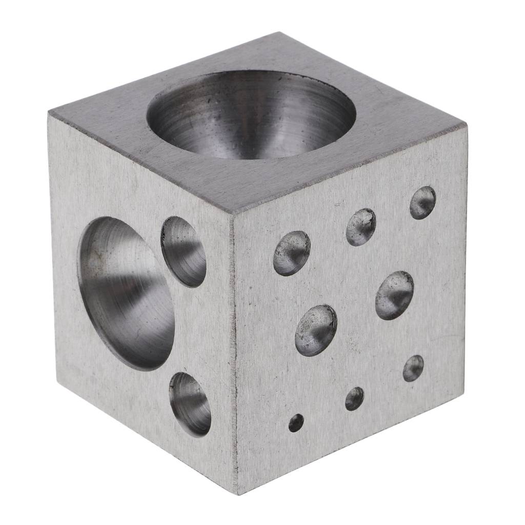 Jewelers Dapping Block With 18 Round Cavities 2