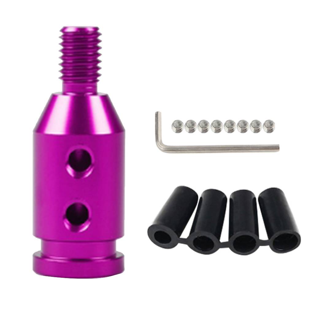 New Aluminum Shift Knob Adapter for BMW Non Threaded Shifters 10x1.5mm Purple
