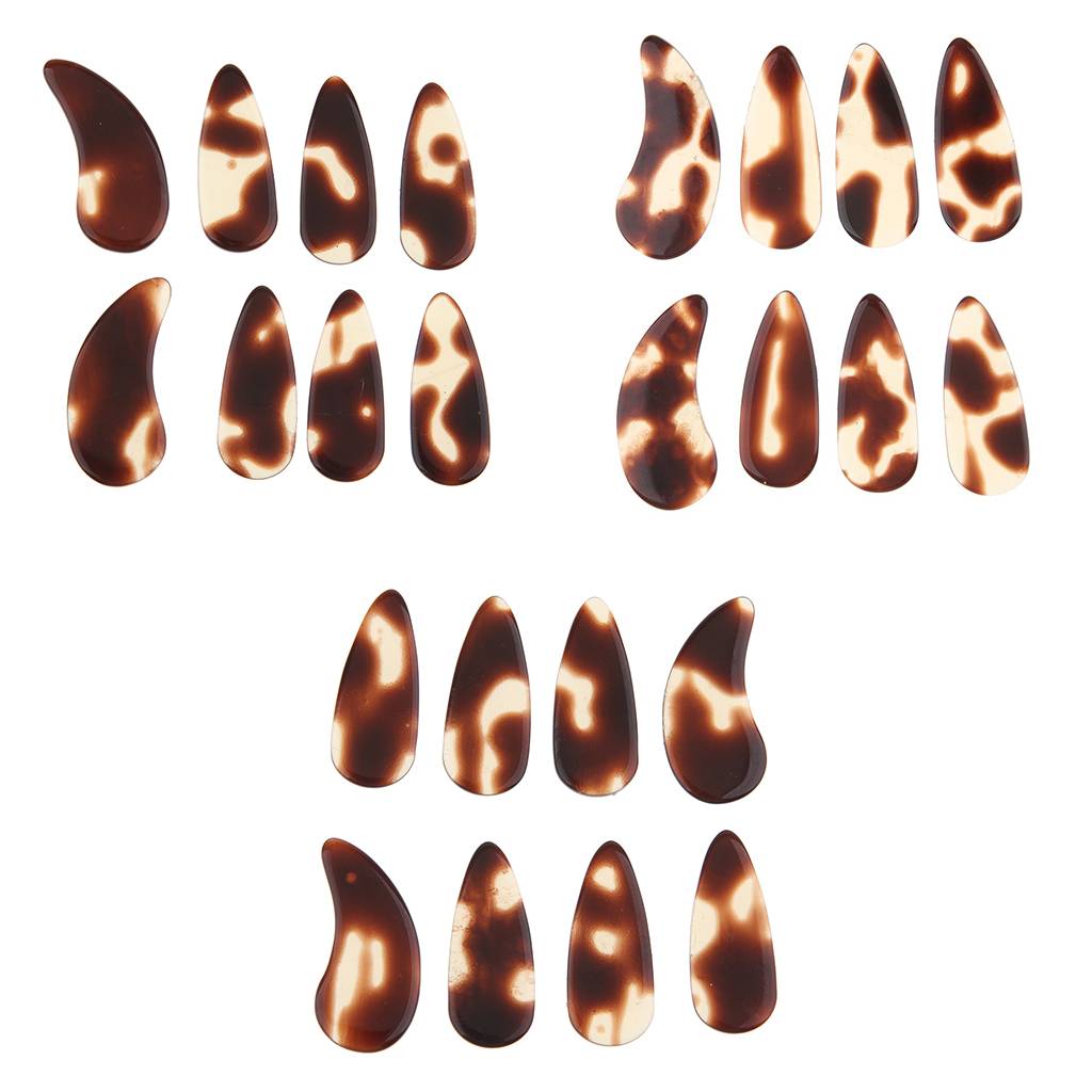 8pcs Polished Guzheng Finger Picks Flat Chinese Zither Gu Zheng Nails