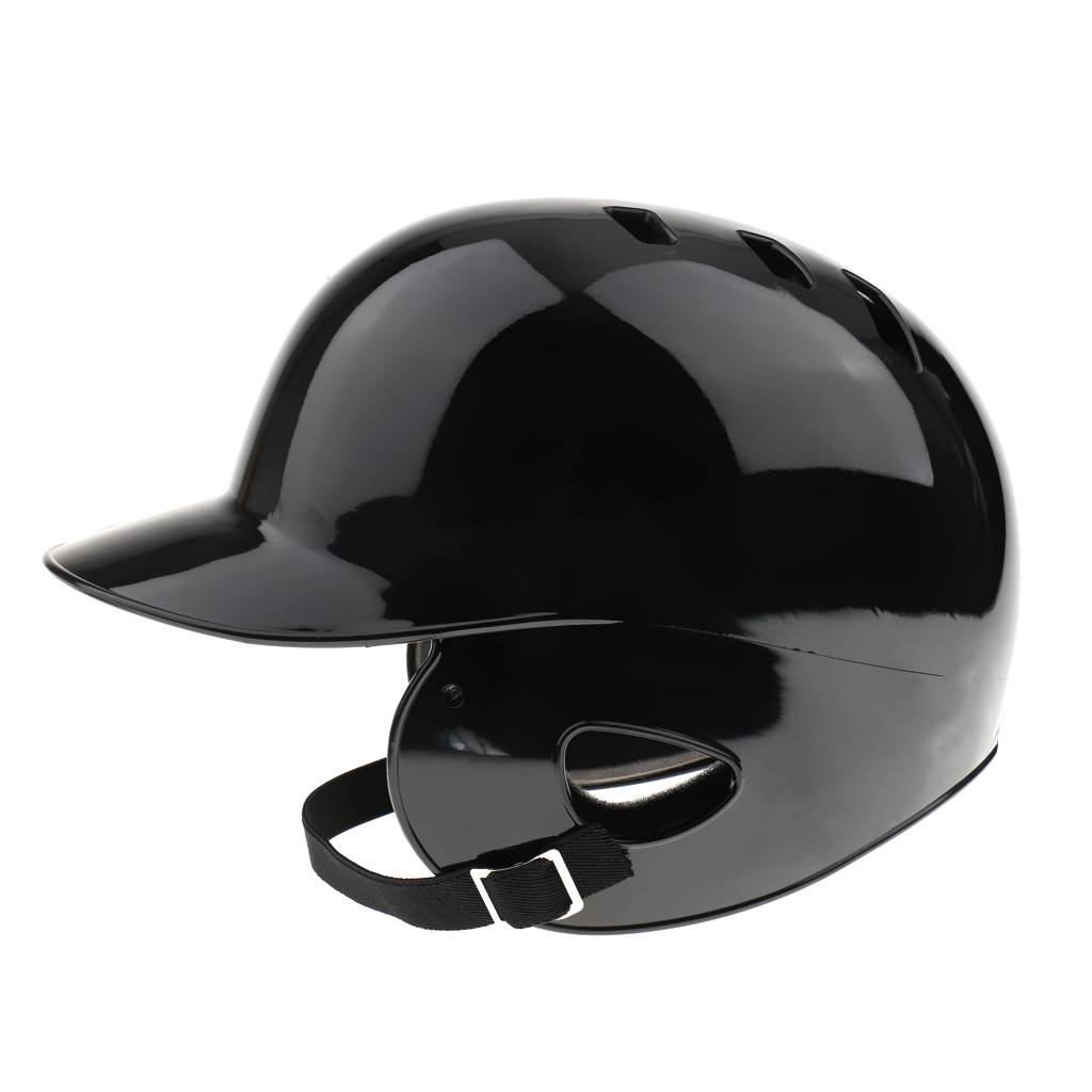 Batting Helmet NOCSAE Cert. Pro Baseball/Softball Helmet Double Flap Full Size - Black