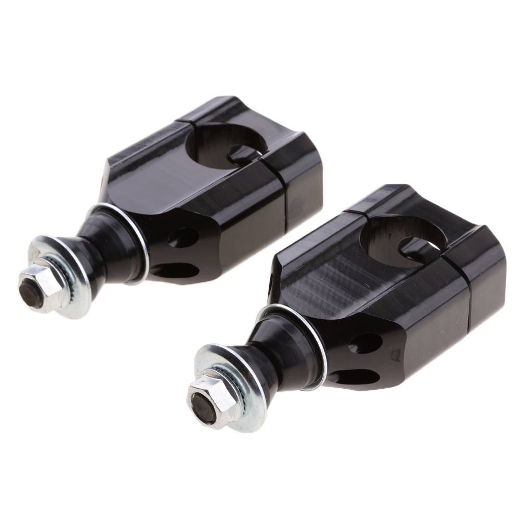 2x 28MM 1 1/8' Handlebar Riser Mount Clamps Motorcycle Dirt Bike ATV Black