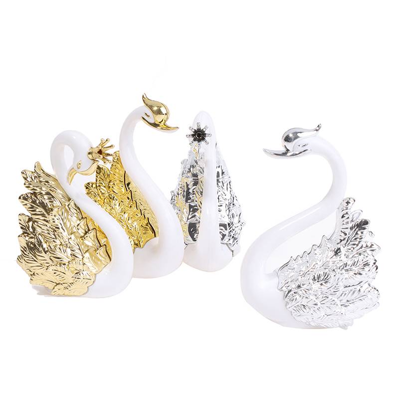 Романтическая Корона лебедь торт Топпер фламинго десерт выпечка декоративное