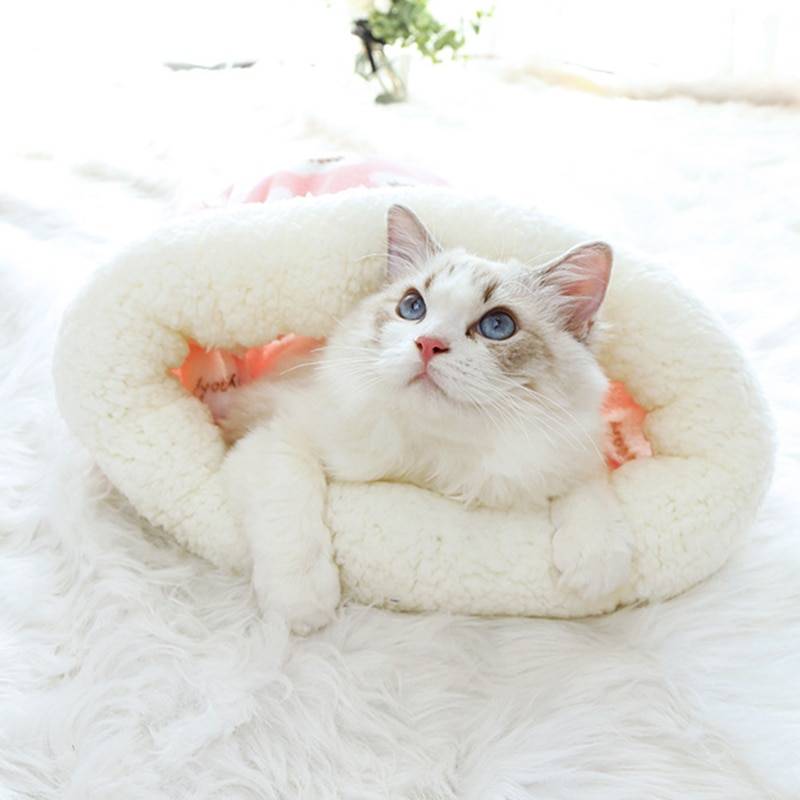 Washable Cat Sleeping Bag Puppy Small Dogs Cats Mat Bed Warm Soft Pet House Cat Sleeping Nest Dog Cushion Pets Accessories