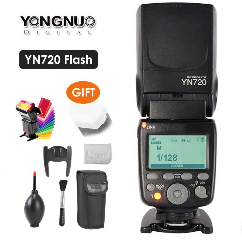 Yongnuo литиевая лампа-вспышка YN720 вспышка с аккумулятором 2000 мАч для Canon Nikon Pentax