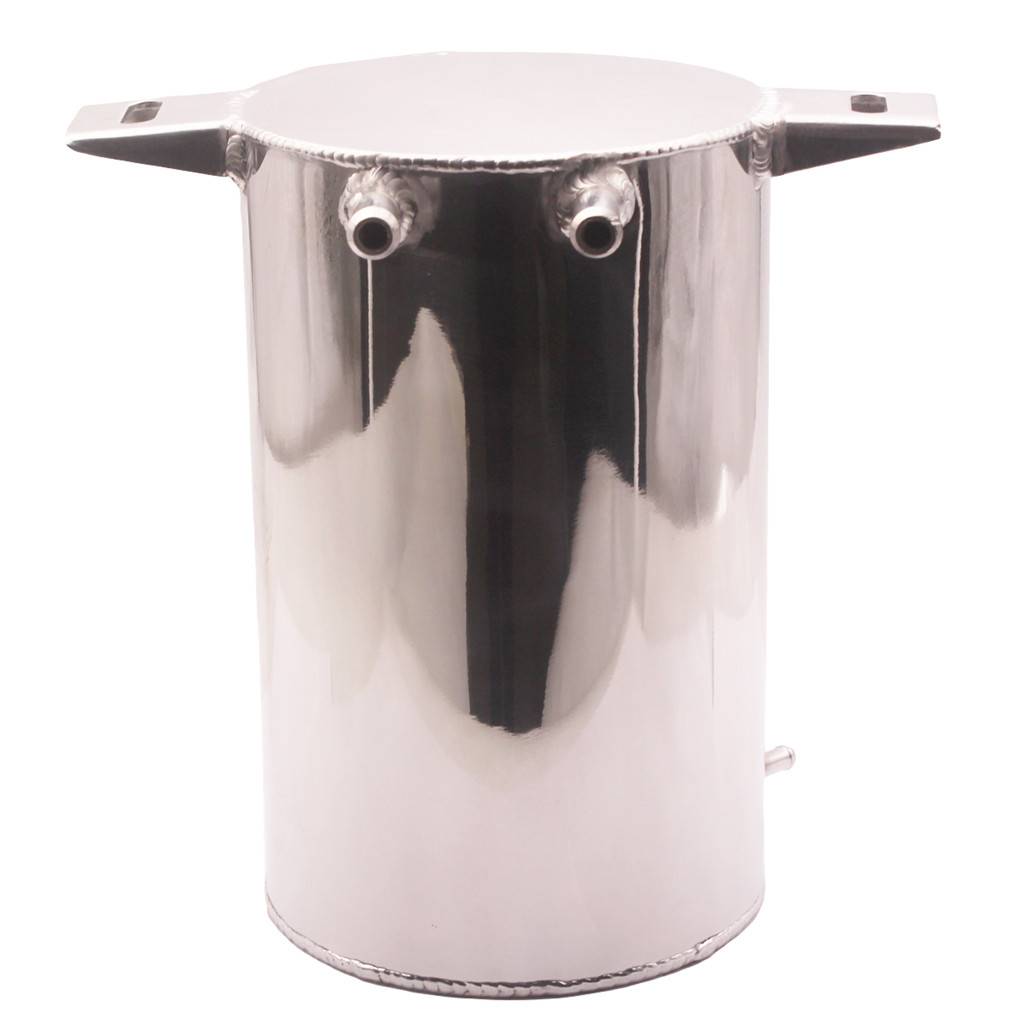 4.5Liter Alloy Mirror Polished Aluminum Swirl Pot Universal Fuel Surge Cell Tank