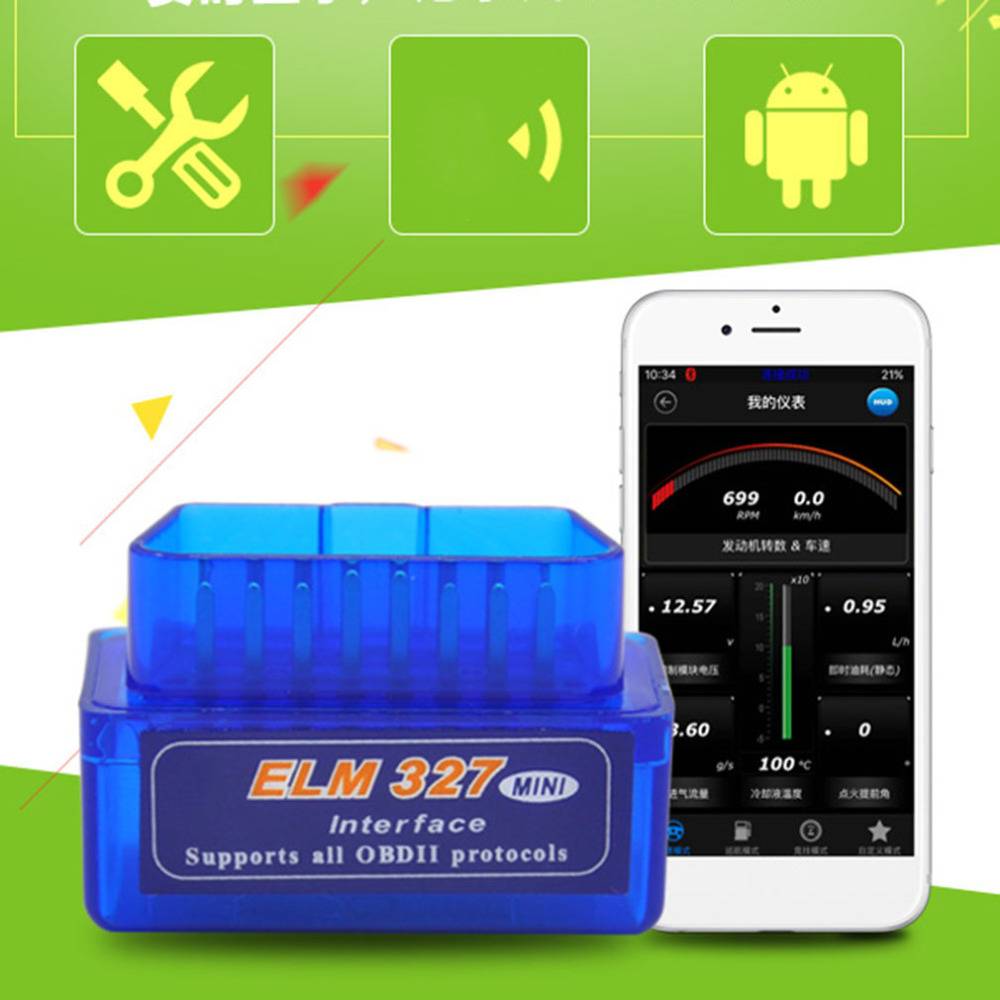 Автомобильный сканер OBD2 V2.1 Mini ELM327 Blurtooth совместимый с OBDII 2 тестер диагностический