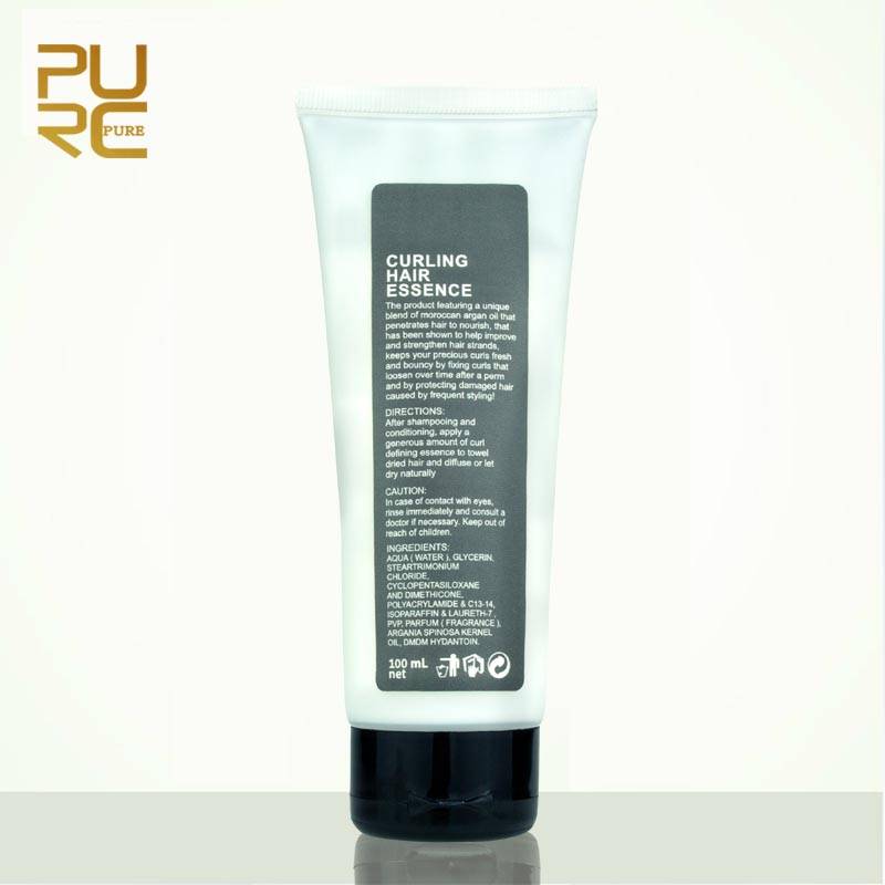 Curling hair essence black