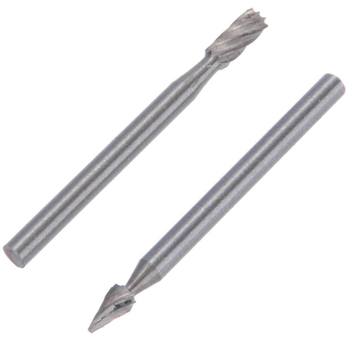 6pcs HSS Rotary Burrs Files Milling Cutter Router Bits Set Multifunctional Carving Milling Cutter Woodworking Tool