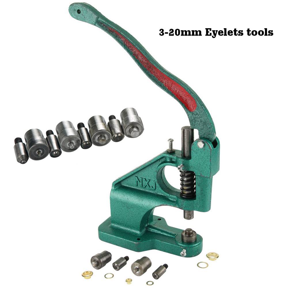 Free Shipping 1pcs Press Punch Machine 3 Die Eyelet Hand Tool Banner Flag eyelets tools