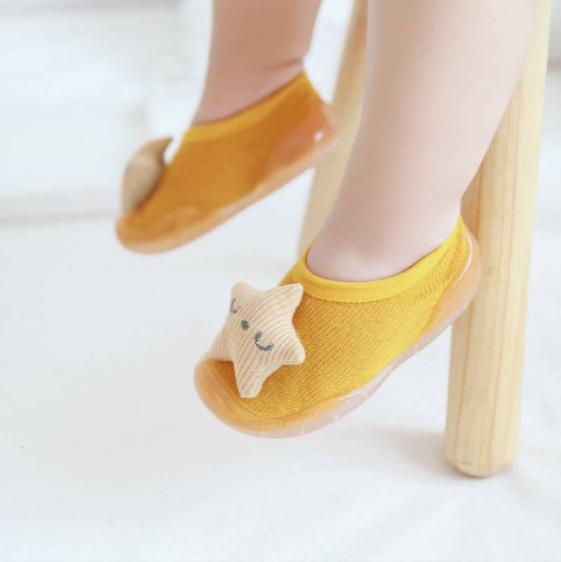 Носки для новорожденных хлопковые Нескользящие с бантом 1 партия/Лот детские