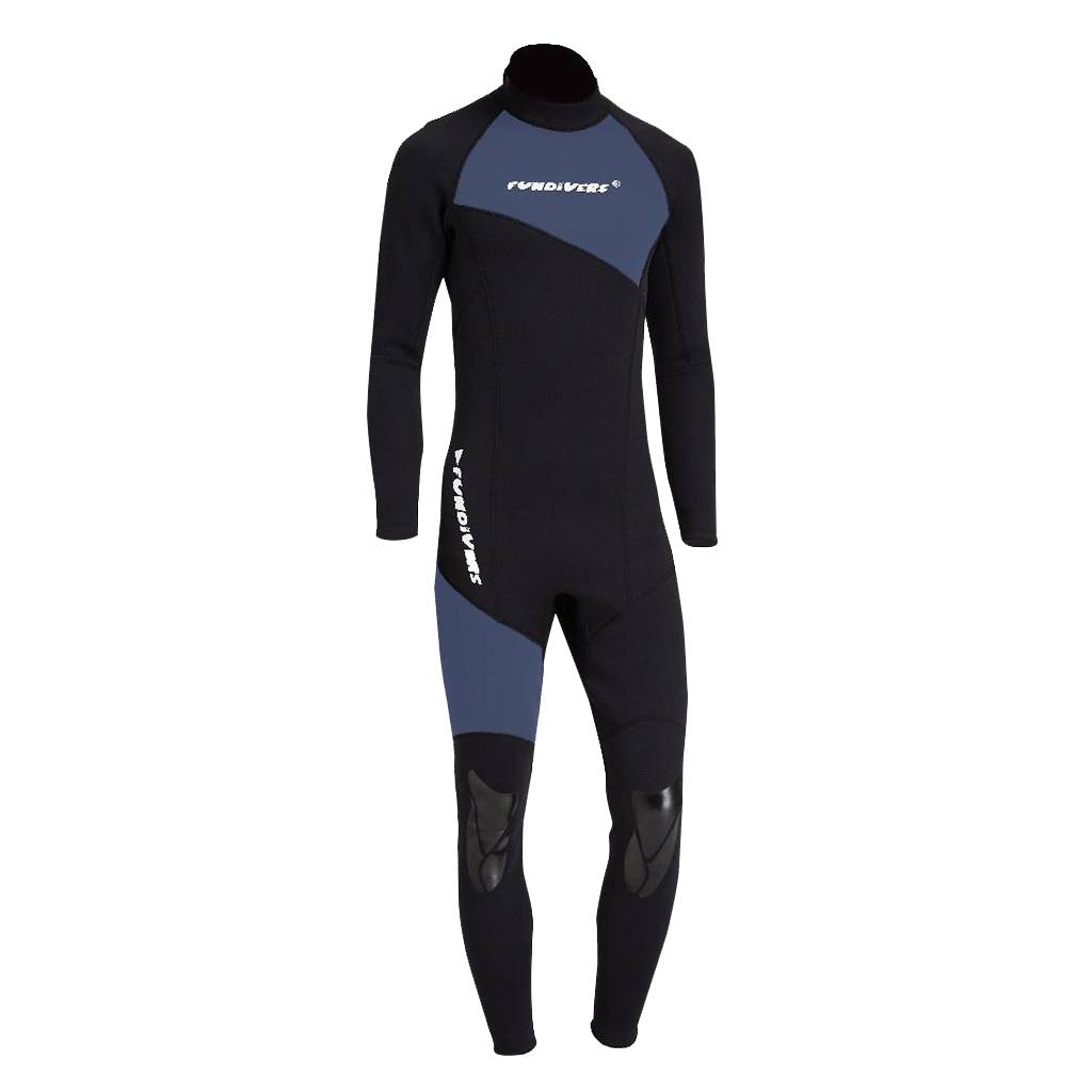 3mm Neoprene Long Sleeve Back Zip Diving Snorkeling Surfing Full Body Wetsuits Snorkeling Scuba One Piece Swimsuit Wet Suits