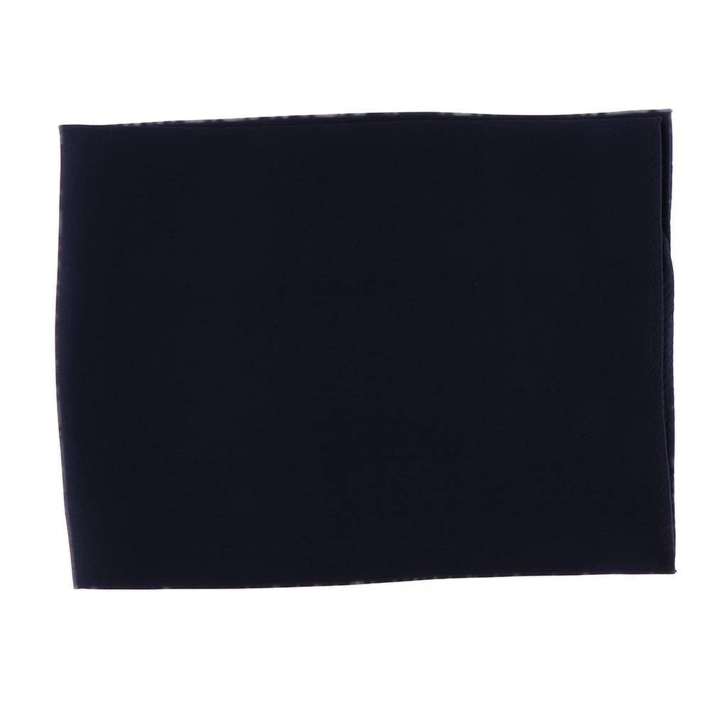 Men’s Gentle Pure Mulberry Silk Pocket Square Plain Solid Handkerchief Variety Colors 