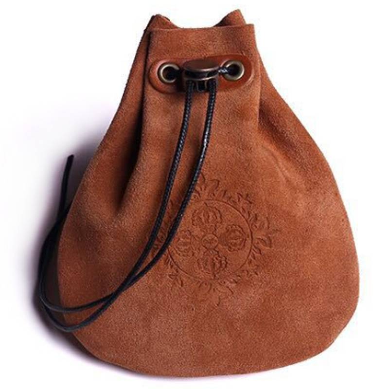 Кожаный недорогой кошелек для мелочи сумка монет на шнурке | Багаж и сумки