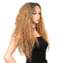 Длинные кудрявые парики для чернокожих женщин предварительно