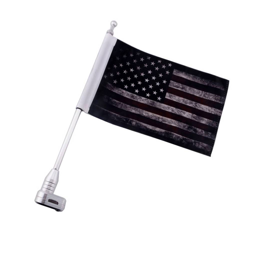 Motorcycle US Flag, Retro Style America Motorcycle Flag 10 x 7 Inch Replacement Flags for Pole , Pack of 1