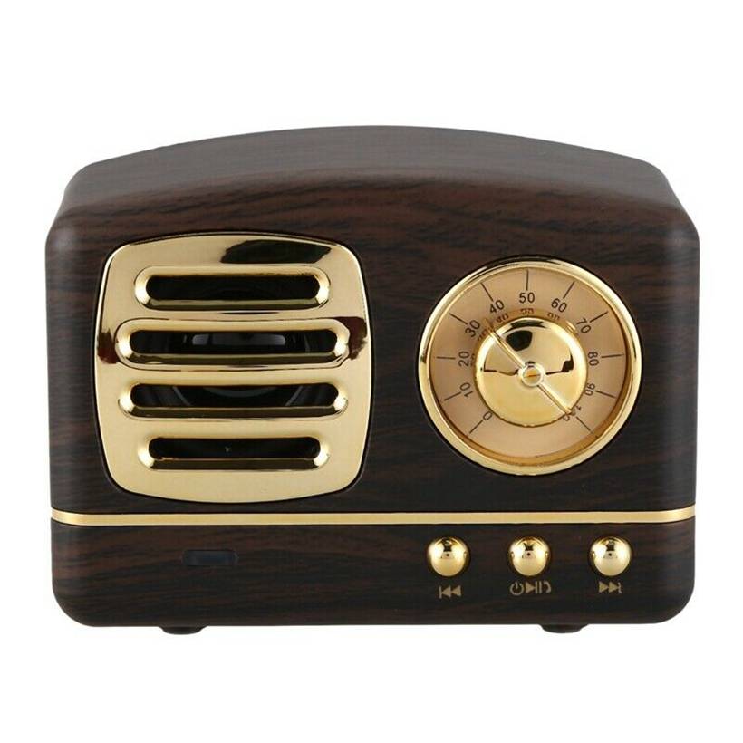 Рождественский подарок мини Bluetooth-динамик винтажный Ностальгический бас тяжелый