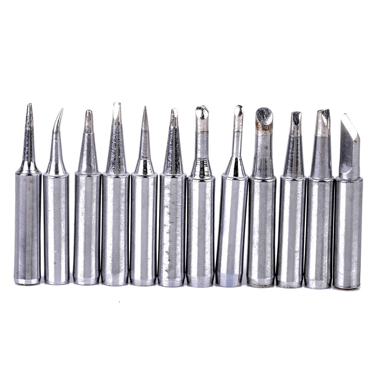 Mayitr 12pcs Pratical Solder Iron Tip 900M-T Soldering Tips Set For 936/937/928 Soldering Station Repair Tool