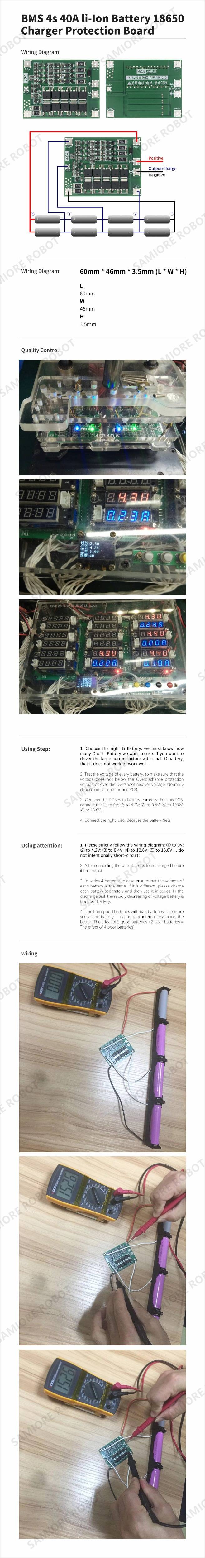BMS 4s 40A li-Ion Battery 18650 Charger Protection Board  (1)_副本