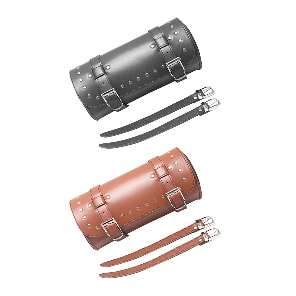 2x Motorcycle Tool Bag Waterproof Fork Toolbag For  11 Inch Motorbike