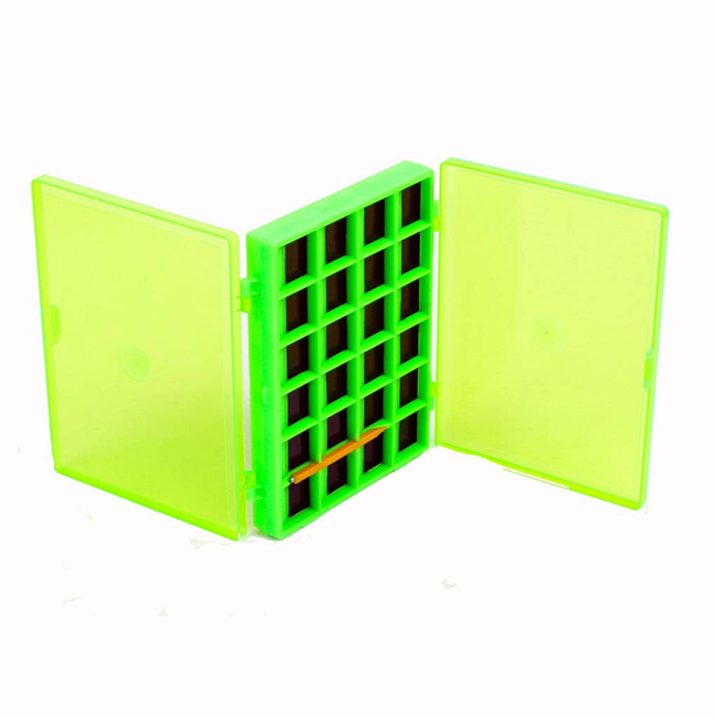 Double Side Magnetic Fly Fishing Box Hooks Storage Case with 44 Compartments Fishing Tackle Boxes