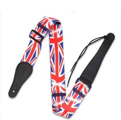 Британский флаг бандаж для акустической гитары кожаная индивидуальная