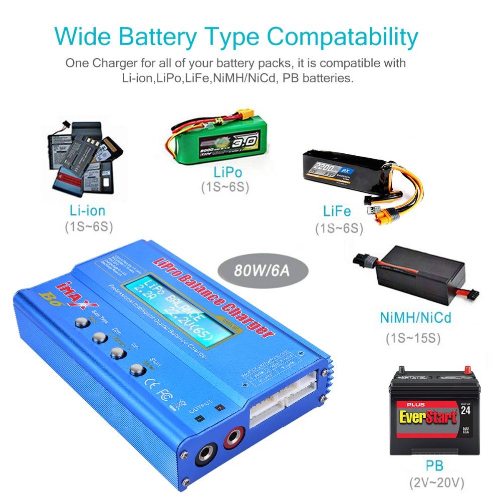smart charger for Lipo NiMh Li-ion Ni-Cd battery