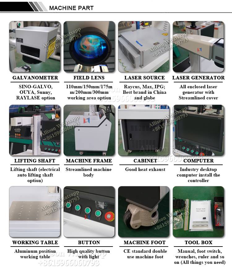 High quality desk fiber laser marking machine-3