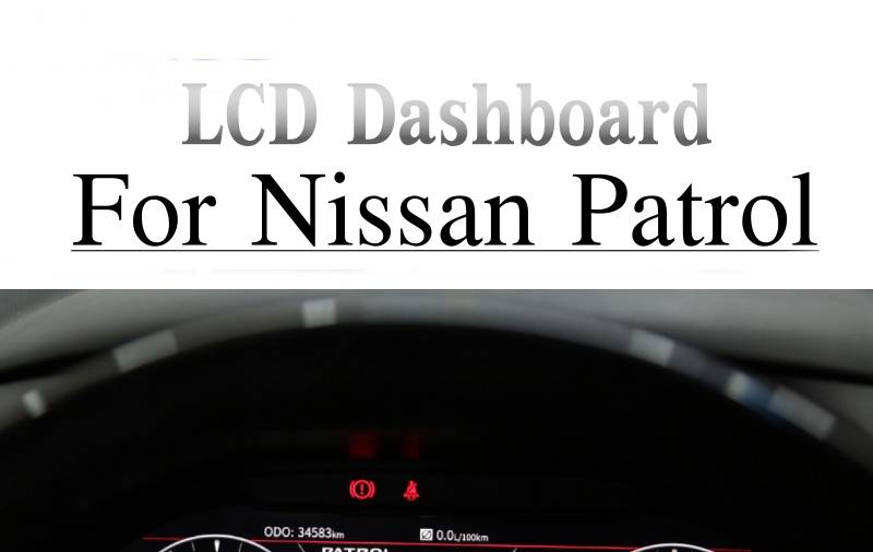 Android Car dashboard Instrument display screen For Nissan Patrol Y62 Multimedia player digital panel 7