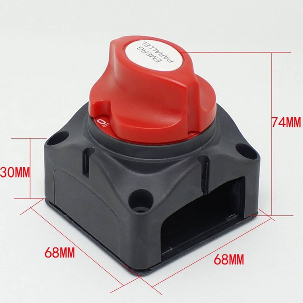 Marine Boat Car Battery Isolator Disconnect Rotary Switch Cut On/Off 60V