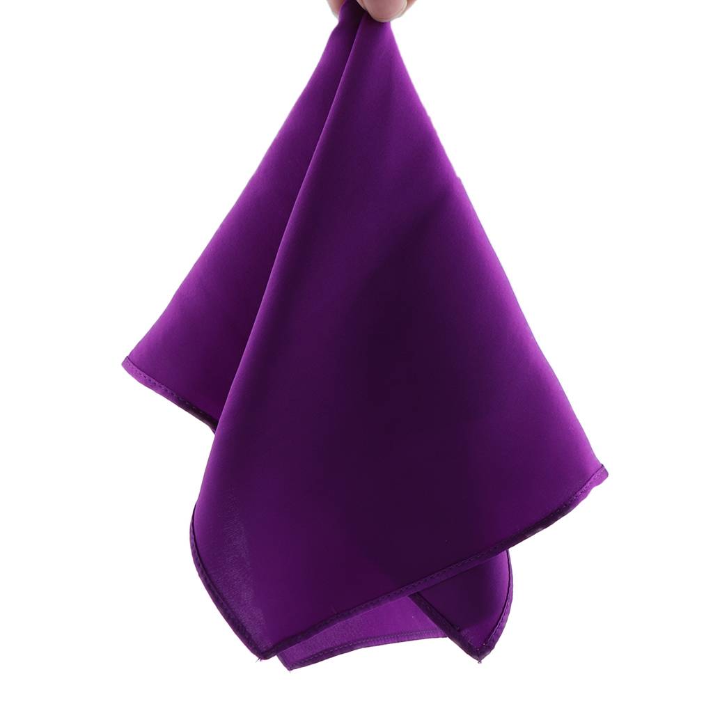 Men’s Gentle Pure Mulberry Silk Pocket Square Plain Solid Handkerchief Variety Colors 