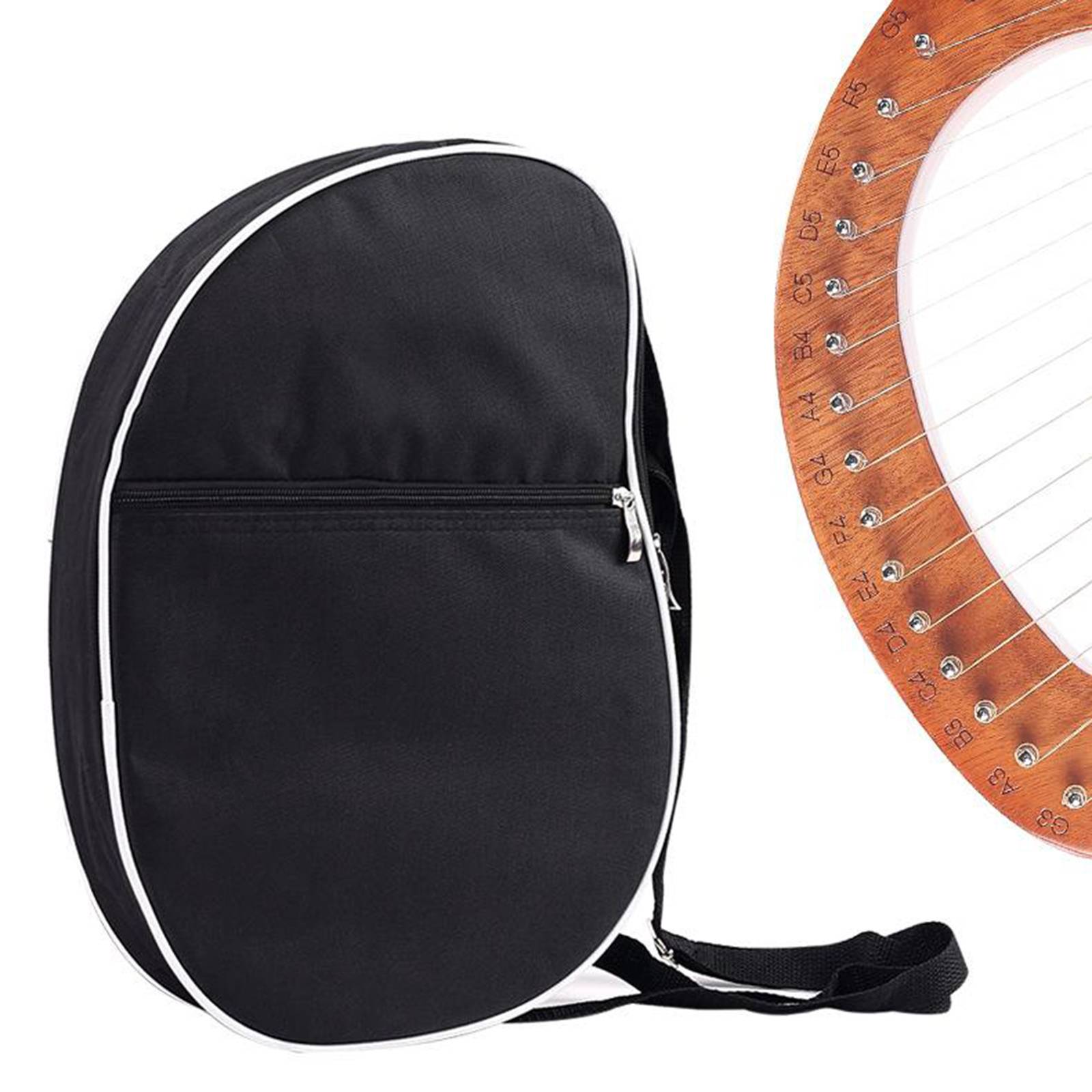 Lyre Harp Storage Carry Bag Handbags Kalimba Thumb Piano Carry Bag Case Fit for 10-19 String Lyre Harp Parts Accessories