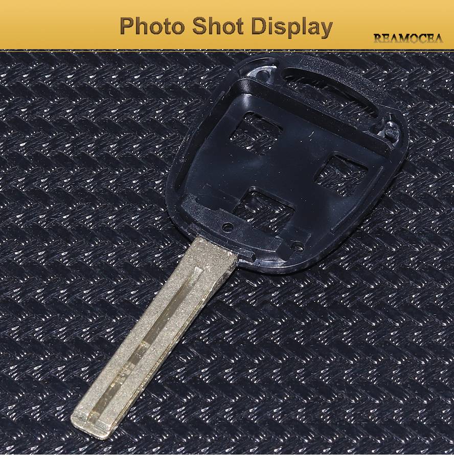 Reamocea CLBTC2452002 3 Button Short Uncut Blade Remote Key FOB Replacement Shell Case Fit for Lexus ES300 SC430 RX350 RX400h (9)