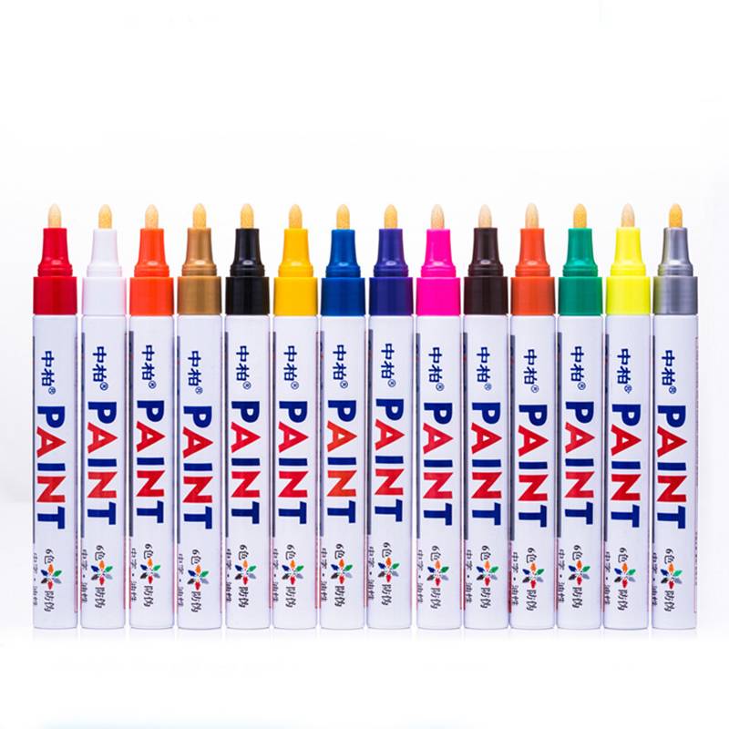 Перманентный маркер 14 цветов водонепроницаемый металлический художественный