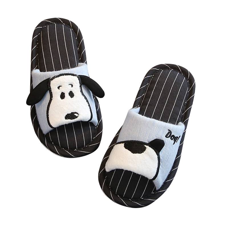 2019 весенне-осенние детские хлопковые тапочки с милым рисунком домашняя обувь для