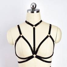 Женский бюстгальтер на бретелях черный эластичный бюстье