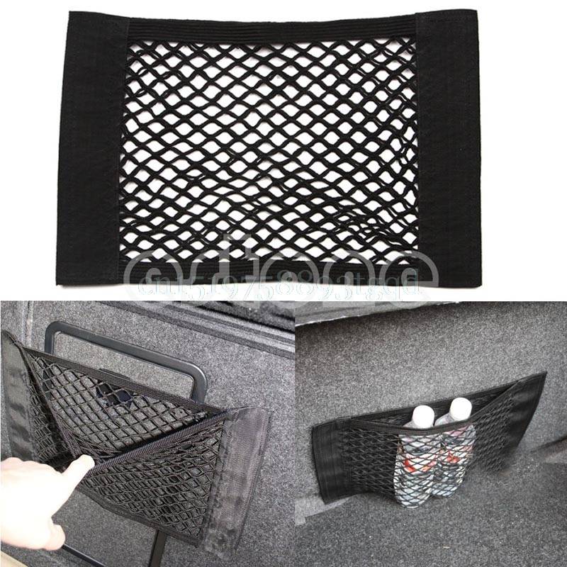1PC Car Back Rear Trunk Seat Elastic String Net Mesh Storage Bag Pocket Cage#T518#