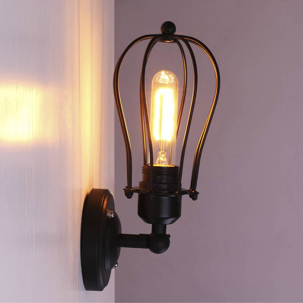 Винтажный настенный светильник в американском стиле кантри с одной/двойной