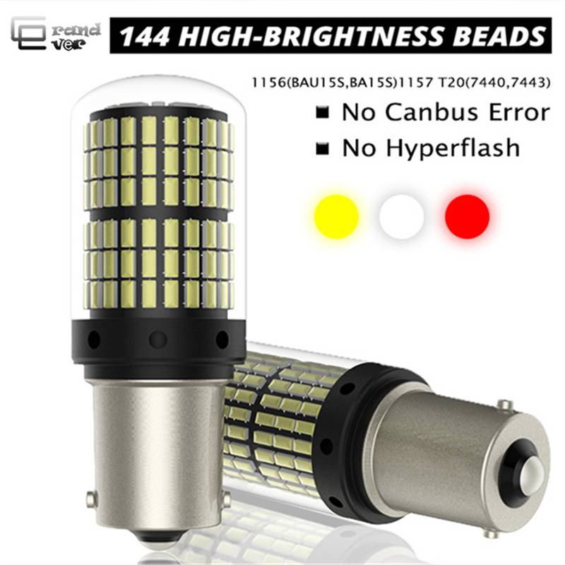 1PCS-T20-LED-7440-W21W-W21-5W-led-Bulbs-3014-144smd-CanBus-1156-BA15S-P21W-LED