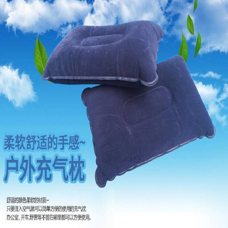 Уличная надувная подушка Большая мягкая квадратная набивная для спального мешка