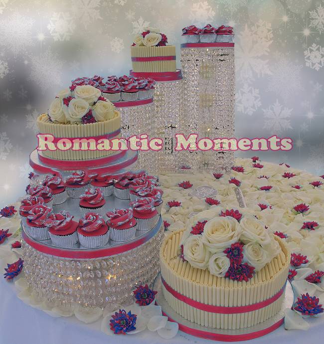 Подставка для торта 5 шт. с кристаллами | Дом и сад