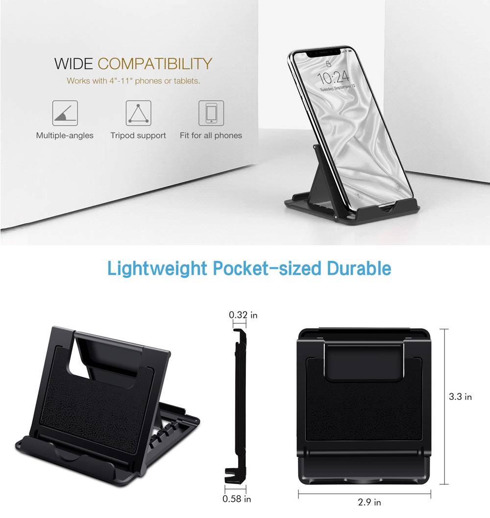 Ascromy Mobile Phone Stand Desk For iPhone X 8 Plus 7 6 Xiaomi OPPO Find X Samsung S8 Cell Holder iPad Pro 11 2018 Tablet Stand Accessories (1)