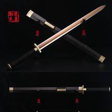 Холодная сталь кованый дамасский Китайский античный меч зеленая