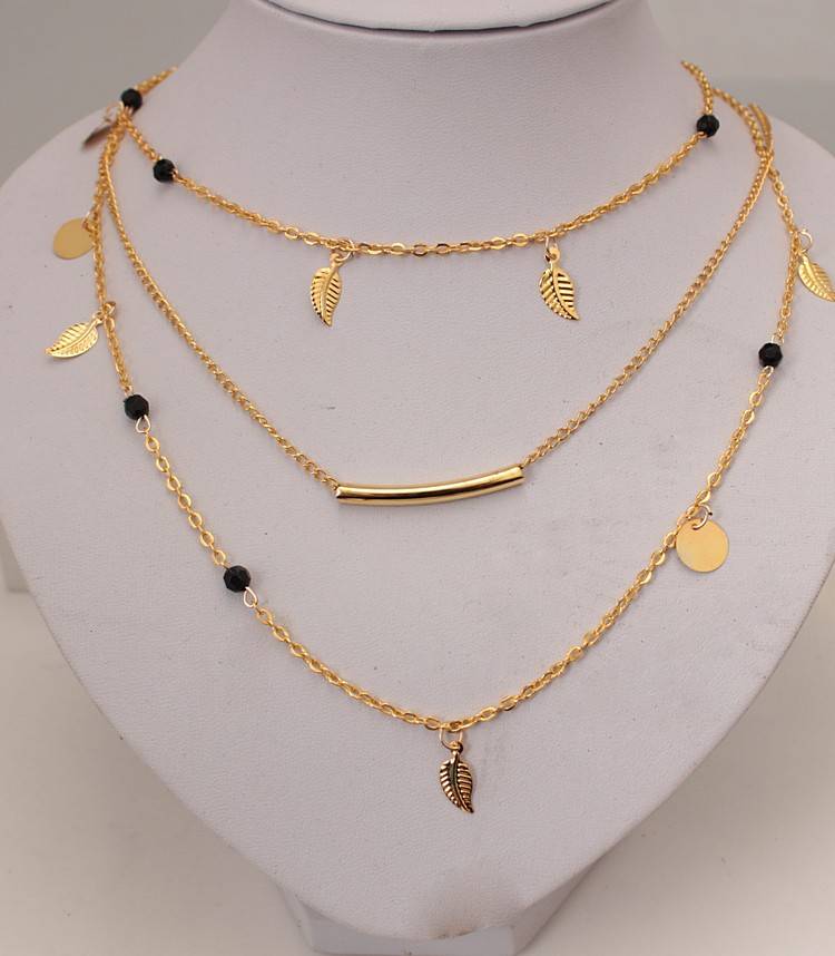 Недорогое корейское универсальное модное украшение N375 Трендовое многослойное