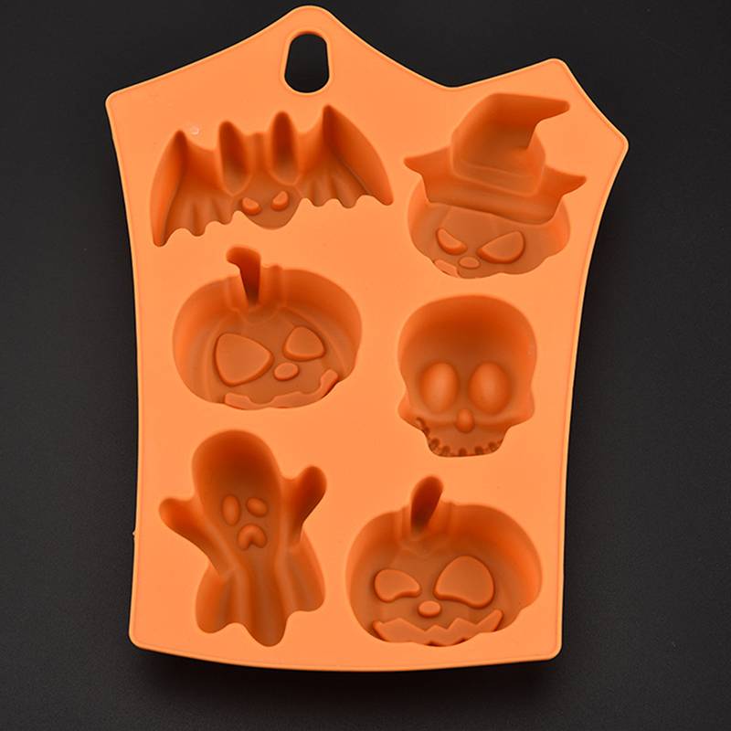Halloween Ice Grid Mold Baking Model DIY High Temperature Resistance Silicone Cake Mold Chocolate Silicone Model